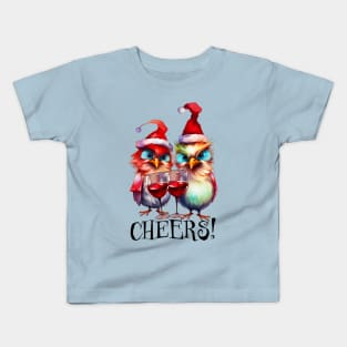 Cheers Funny Christmas Print Kids T-Shirt